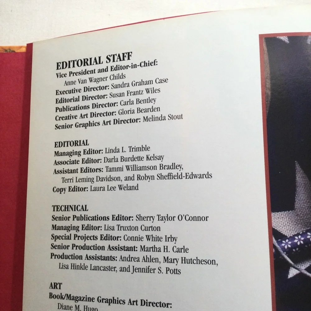 Vintage hardcover cross stitching book.yr 1997 .